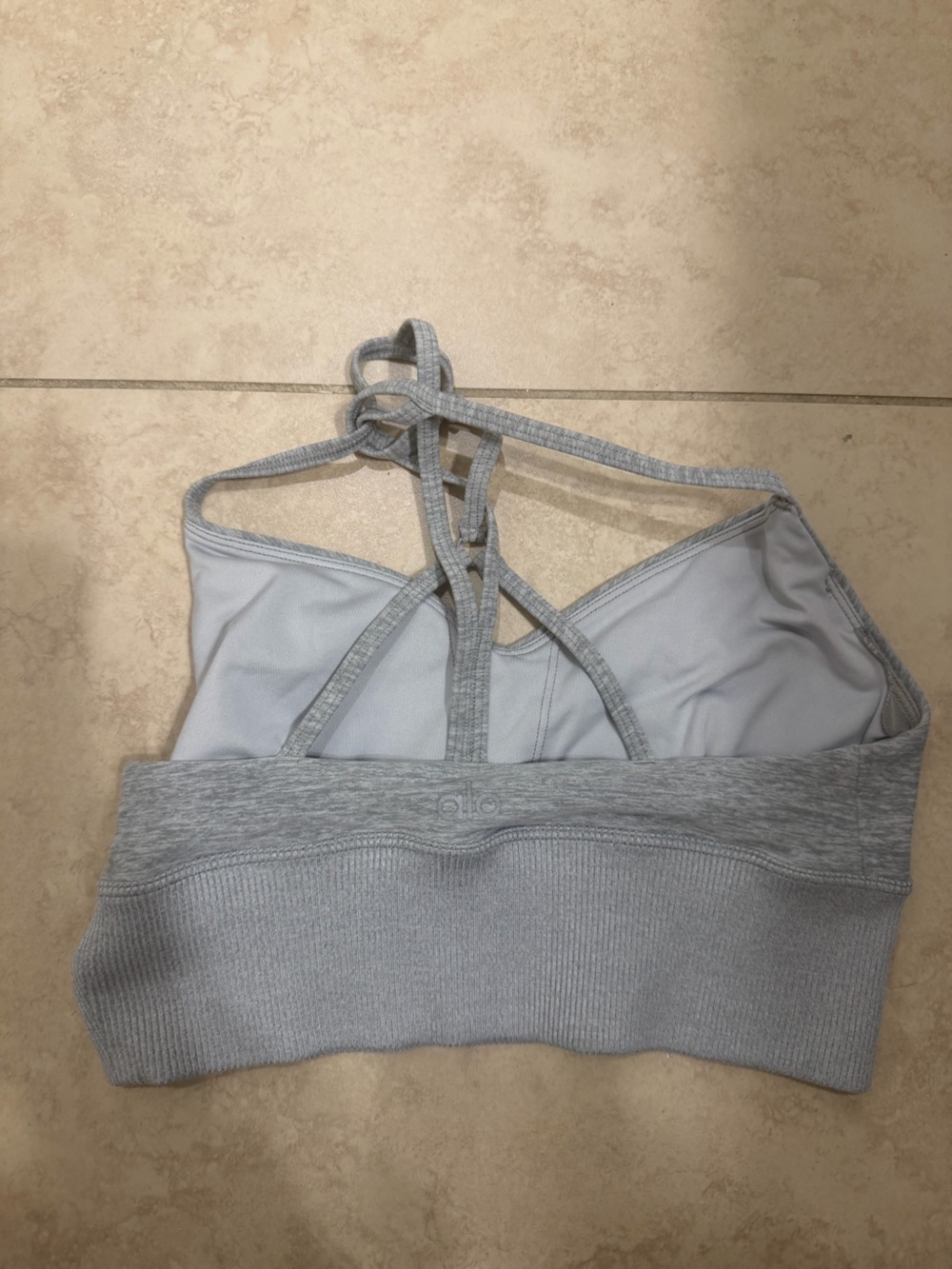Alo Yoga X-Small Grey Lavish Sports Bra. 🖤⚡️ - Picture 2 of 3